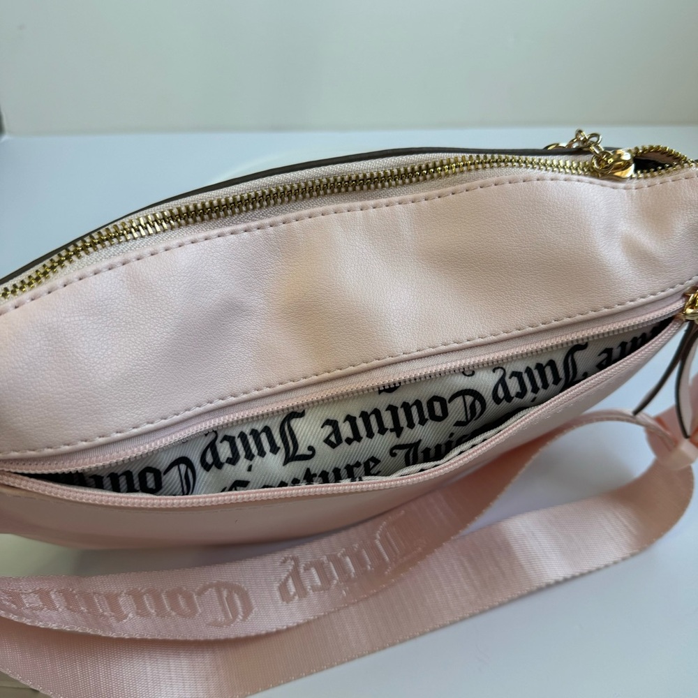 Juicy Couture YK2 Queen of everything Fanny Bag Cafe/ Powder Blush - Picture 8 of 16